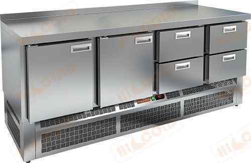 СТОЛ С ХОЛОДИЛЬНЫМ ШКАФОМ HICOLD BN 1122/TN M (R290)